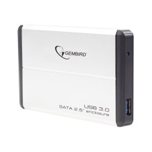 GEMBIRD EE2-U3S-2-S HDD/SSD enclosure for 2.5 SATA - USB 3.0 Aluminium Silver