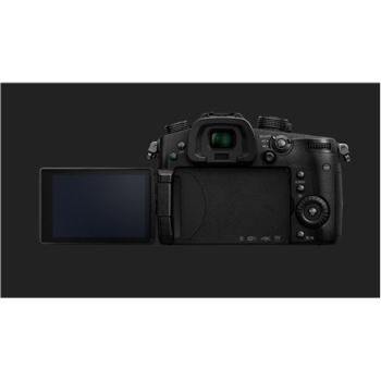 Panasonic LUMIX DC-GH5EG-K DSLM Camera Body 20.3 MP ISO 25600 Display diagonal 3.2 " Video recording Wi-Fi Contrast AF system Magnification 1.52 x Viewfinder Live MOS Black