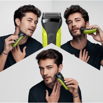 Braun | Shaver | 300BT Shave&Style | Operating time (max) 30 min | Black/Green