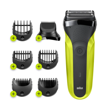 Braun | Shaver | 300BT Shave&Style | Operating time (max) 30 min | Black/Green