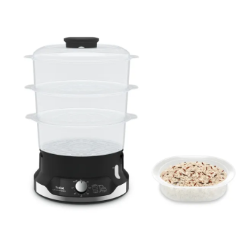 TEFAL Food Steamer VC204810	Ultracompact Black 800 W Capacity 9 L Number of baskets 3