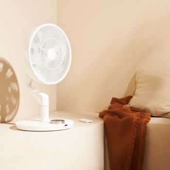 Duux | Fan | Whisper Flex Ultimate Smart | Stand Fan | White | Diameter 34 cm | Number of speeds 30 | Oscillation | 3-26 W | Remote control