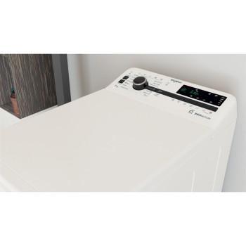 Whirlpool Washing Machine | TDLRB 7232BS EU | Energy efficiency class D | Top loading | Washing capacity 7 kg | 1200 RPM | Depth 60 cm | Width 40 cm | LED | White