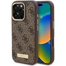 GUESS | GUHMP16LU4GPRW | Case | iPhone 16 Pro | Apple | Thermoplastic/Polyurethane | Brown