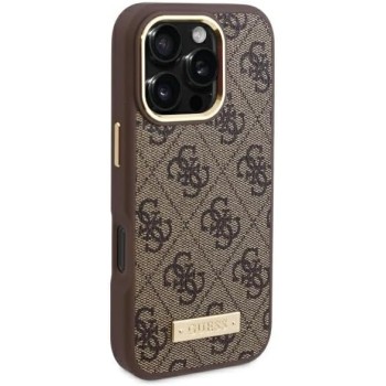GUESS | GUHMP16LU4GPRW | Case | iPhone 16 Pro | Apple | Thermoplastic/Polyurethane | Brown