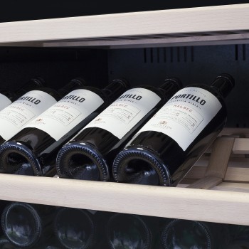 Caso | Wine Cooler | WineComfort 1260 Smart | Energy efficiency class G | Free standing | Bottles capacity 126 | Stainless steel/Black