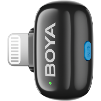 Boya | Mini-15 Ultracompact 2.4GHz Wireless Microphone System with Lightning plug | Black