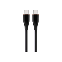 Cablexpert Premium Silicon Type-C Power Delivery (PD) Charging and Data Cable, 1.5 m | CC-USB2S-CMCM-1.5M-BK