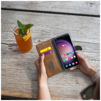 Fixed Opus | Book Case | Samsung | Galaxy A56 5G | Leather | Brown