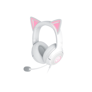 Razer Headset | Kraken Kitty V2 | Wired | Over-ear | Microphone | Noise canceling | White