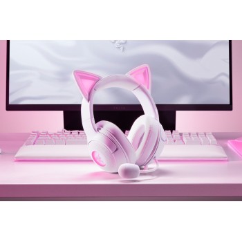 Razer Headset | Kraken Kitty V2 | Wired | Over-ear | Microphone | Noise canceling | White