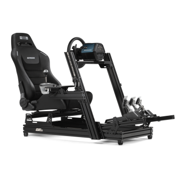 Next Level Racing | Premium PU Leather | Reclining Seat | ERS3 Elite PU Leather & Suede Edition | Black