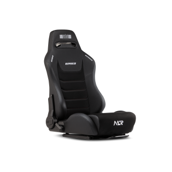 Next Level Racing | Premium PU Leather | Reclining Seat | ERS3 Elite PU Leather & Suede Edition | Black