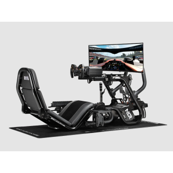 Next Level Racing | Steel | Racing Simulator Cockpit | F-GT Pro Formula and GT Black Edition | Black