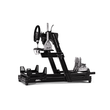Next Level Racing | Aluminum | Racing Simulator Cockpit | GTElite Front and Side Mount Edition | Black