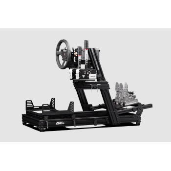 Next Level Racing | Aluminum; Carbon Steel | Racing Simulator Cockpit | GTElite Wheel Plate Edition | Black