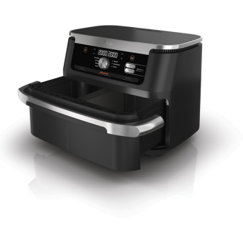 NINJA | Double Air Fryer | AF500EU Foodi FlexDrawer | Power 2470 W | Capacity 10.4 L | Black