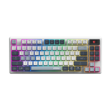 MSI FORGE GK600 TKL WIRELESS SKY | Gaming Keyboard | Wireless | US | Bluetooth | 2.4 GHz, Bluetooth, USB 2.0 | Mechanical Linear