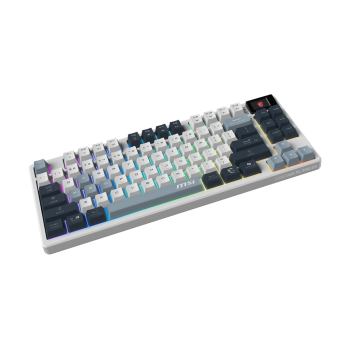 MSI FORGE GK600 TKL WIRELESS SKY | Gaming Keyboard | Wireless | US | Bluetooth | 2.4 GHz, Bluetooth, USB 2.0 | Mechanical Linear