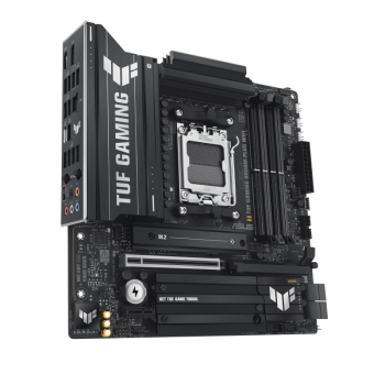 Asus TUF GAMING B850M-PLUS WIFI | Processor family AMD | Processor socket AM5 | DDR5 | Supported hard disk drive interfaces M.2, SATA | Number of SATA connectors 4