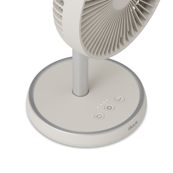 Duux Fan | Rize Flex | Stand Fan | Greige | Diameter 21 cm | Number of speeds 4 | Oscillation | 10 W | No
