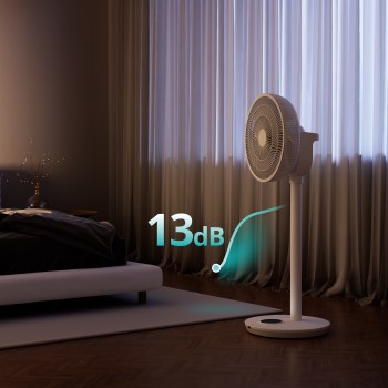 Duux Fan | Whisper Flex 2 | Stand Fan | White | Diameter 34 cm | Number of speeds 30 | Oscillation | 2-21.5 W | Yes