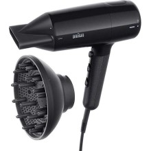 Braun Hair dryer | BRHD225E | 2200 W | Number of temperature settings 3 | Ionic function | Diffuser nozzle | Black
