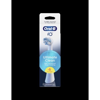 Oral-B Replaceable toothbrush heads | iO UltimateClean | Heads | For adults | Number of brush heads included 6 | White