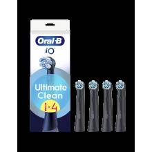 Oral-B Replaceable toothbrush heads | iO UltimateClean | Heads | For adults | Number of brush heads included 4 | Black