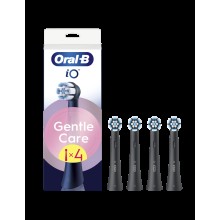 Oral-B Replaceable toothbrush heads | iO GentleCare | Heads | For adults | Number of brush heads included 4 | Black