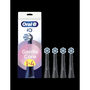 Oral-B Replaceable toothbrush heads | iO GentleCare | Heads | For adults | Number of brush heads included 4 | Black