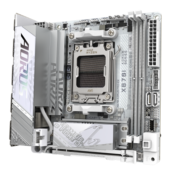 Gigabyte X870I AORUS PRO ICE | Processor family AMD | Processor socket AM5 | DDR5 SDRAM | Supported hard disk drive interfaces M.2, SATA | Number of SATA connectors 2
