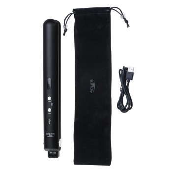 Adler Cordless Hair Straightener | AD 2327 | Ceramic heating system | Display LED | Temperature (min) 160 °C | Temperature (max) 220 °C | Black