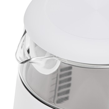 Adler Kettle with LED Display | AD 1305 | Electric | 2200 W | 1.7 L | Plastic | 360° rotational base | White/Gold