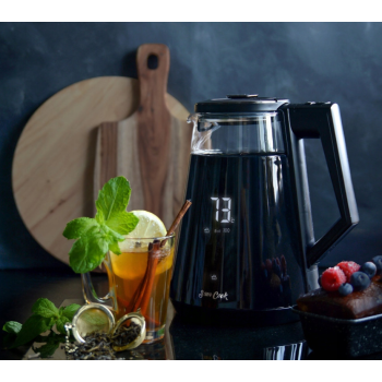 Sourcing | Kettle with temperature control | PSC-111/B | Electric | 1700 W | 1.7 L | Plastic/Glass | 360° rotational base | Black
