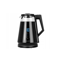 Sourcing | Kettle with temperature control | PSC-111/B | Electric | 1700 W | 1.7 L | Plastic/Glass | 360° rotational base | Black