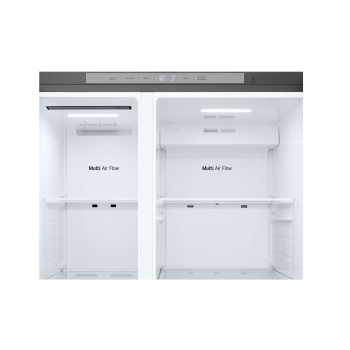 LG Refrigerator | GSLC41PYPE | Energy efficiency class E | Free standing | Side by side | Height 179 cm | Fridge net capacity 420 L | Freezer net capacity 221 L | Display | 36 dB | Grey