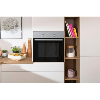 Gorenje Oven | BO6615E01X | 60 L | Electric | EnamelClean | Mechanical control | Height 59.5 cm | Width 59.5 cm | Stainless steel
