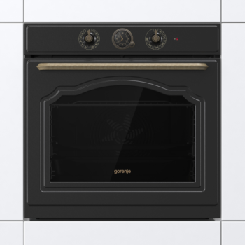 Gorenje Oven | BOS67372CLB | 77 L | Electric | AquaClean | Mechanical control | Steam function | Height 59.5 cm | Width 59.5 cm | Black