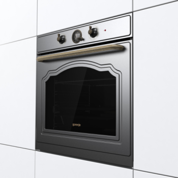 Gorenje Oven | BOS67372CLB | 77 L | Electric | AquaClean | Mechanical control | Steam function | Height 59.5 cm | Width 59.5 cm | Black