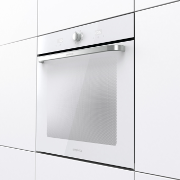 Gorenje Oven | BOS6737SYW | 77 L | Electric | AquaClean | Mechanical control | Steam function | Height 59.5 cm | Width 59.5 cm | White