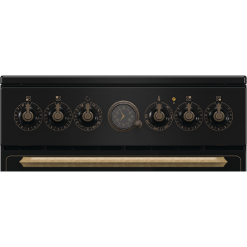 Gorenje Cooker | GECS5B70CLB | Hob type Vitroceramic | Oven type Electric | Black | Width 50 cm | Depth 59.4 cm | 70 L