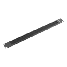 Lanberg AK-1101-B 19" brush panel 1U, black | Lanberg