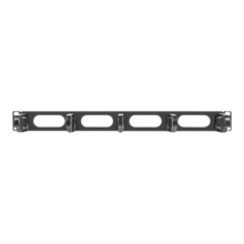 Lanberg 19" cable management panel 5 rings - type B 1U, black | Lanberg