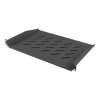 Lanberg 19" fixed shelf 1U/483x315mm max load capacity up to 25kg, black | Lanberg