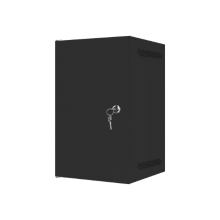 Lanberg Rack cabinet 10" wall-mount 9U/280x310 for self-assembly with metal door (flat pack), black | Lanberg