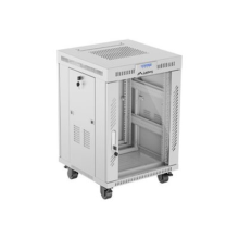 Lanberg Rack cabinet 19" free-standing 15U/600x600 (flat pack) with glass door ICD V2, grey | Lanberg