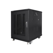 Lanberg Rack cabinet 19" free-standing 15U/600x800 (flat pack) with mesh door, black | Lanberg