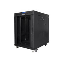 Lanberg Rack cabinet 19" free-standing 15U/800x1000 (flat pack) with glass door lCD V2, black | Lanberg