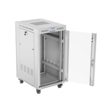 Lanberg Rack cabinet 19" free-standing 22U/600x800 (flat pack) with glass door lCD V2, grey | Lanberg